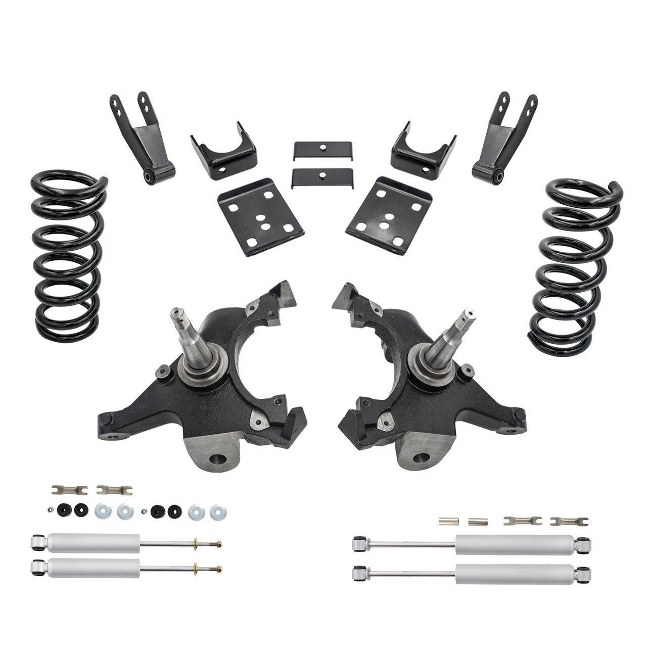 88 - 98 C1500 4" / 7" Drop Kit + Shocks (V8)