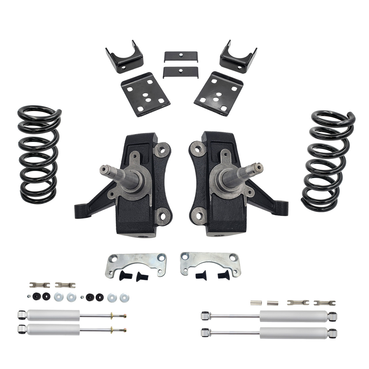 1988 - 1998 Chevrolet GMC C1500 W/1.25" ROTOR V8 4/6 Drop Lowering Kit + SHOCKS (No Track Width Chan