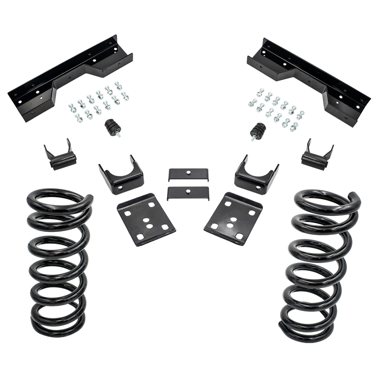 2/5 Coil Drop Lowering Kit + C-Notch FOR 88-91 Chevy GMC C1500 Std Cab 2WD V8