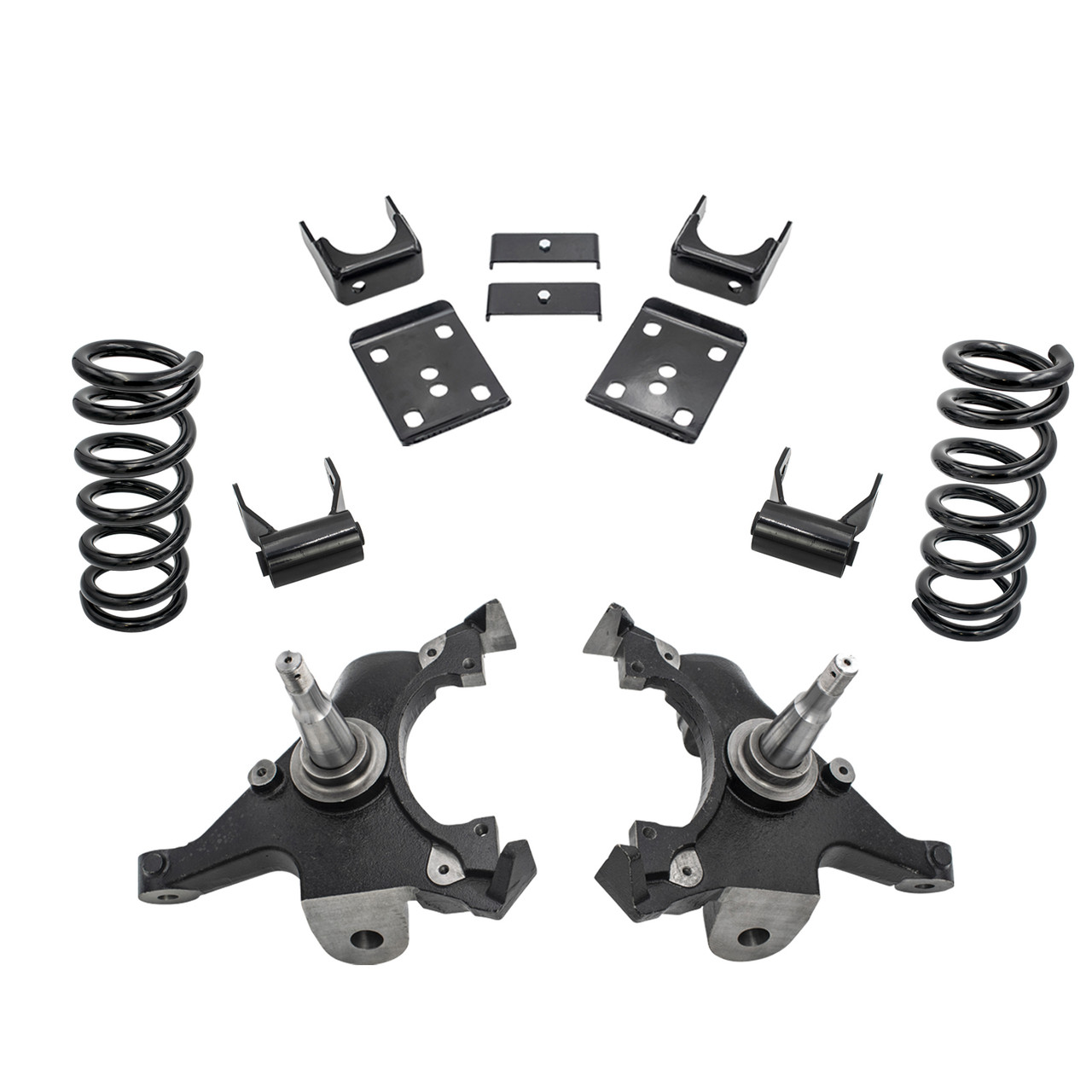 3/5 Spindle Drop Lowering Kit FOR 88-91 Chevy GMC C1500 Std Cab 1" Rotors 2WD V8
