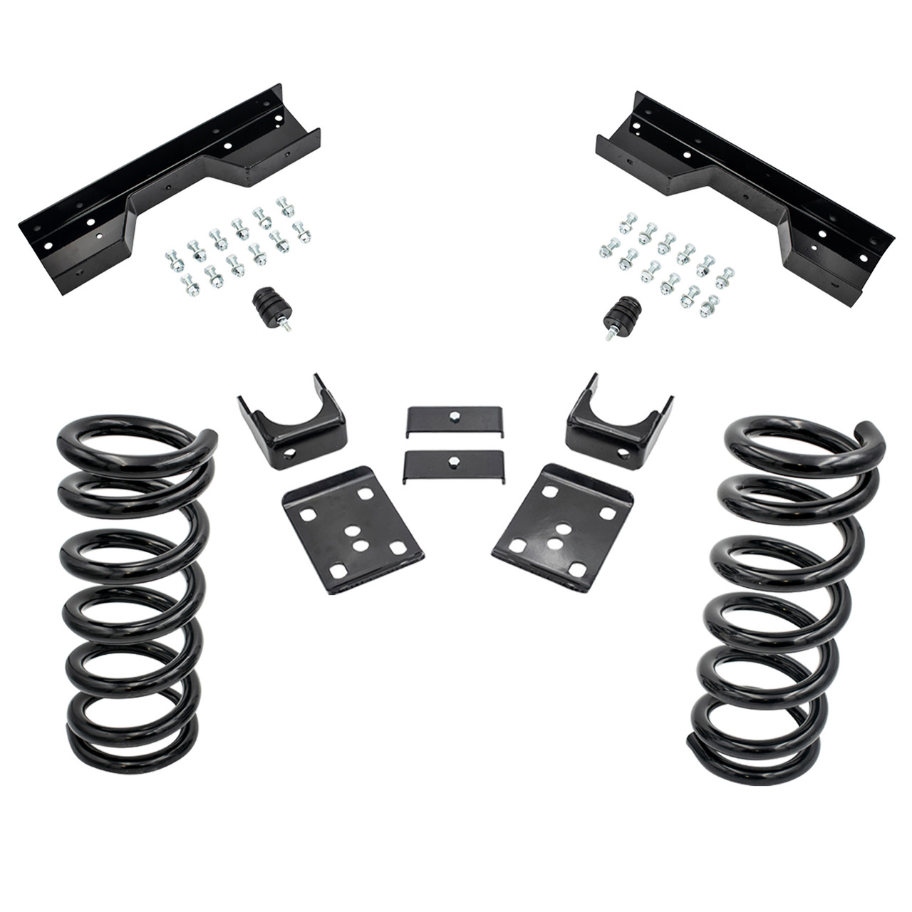 3/6 Coil Drop Lowering Kit + C-Notch FOR 88-91 Chevy GMC C1500 Std Cab 2WD V6