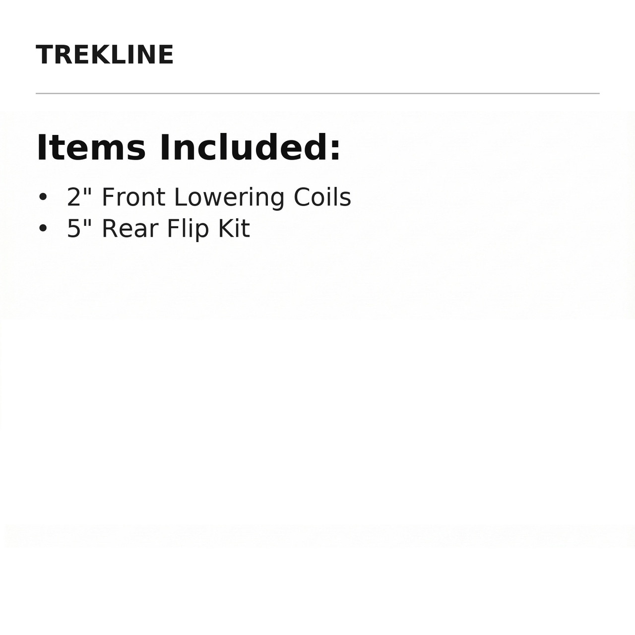 Items Included: