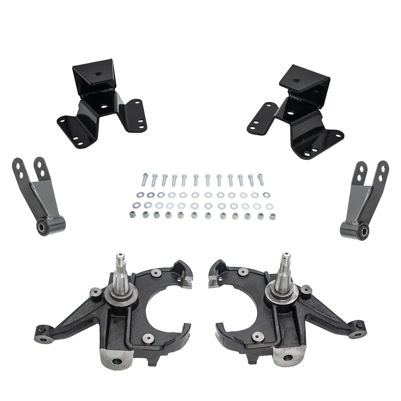 3/3-4 Spindle Drop Lowering Kit FOR 73-87 Chevy GMC C10 C15 1.25" Rotors 2WD