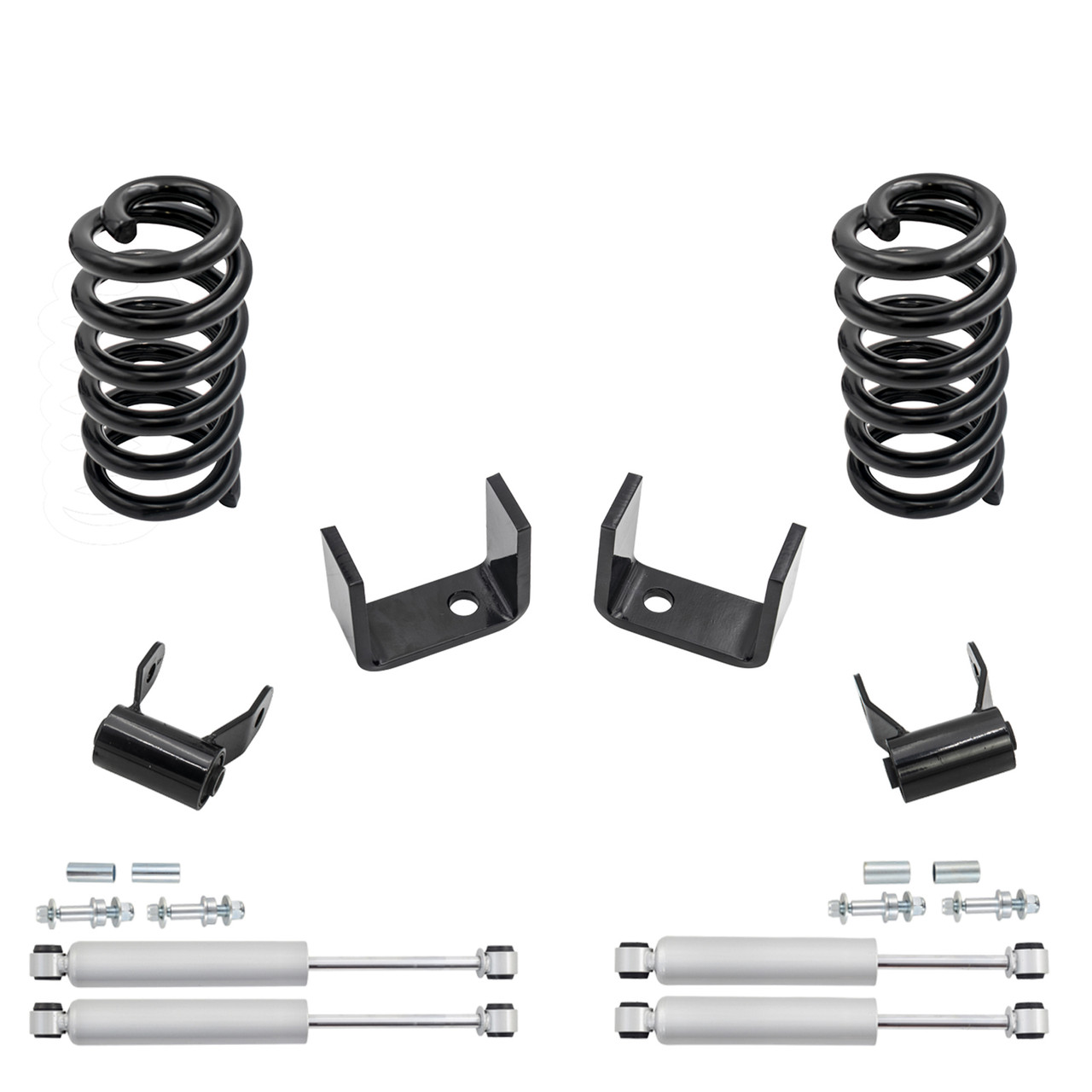 3/4 Coil Drop Lowering Kit + Shocks FOR 73-87 Chevy GMC C10 C15 2WD