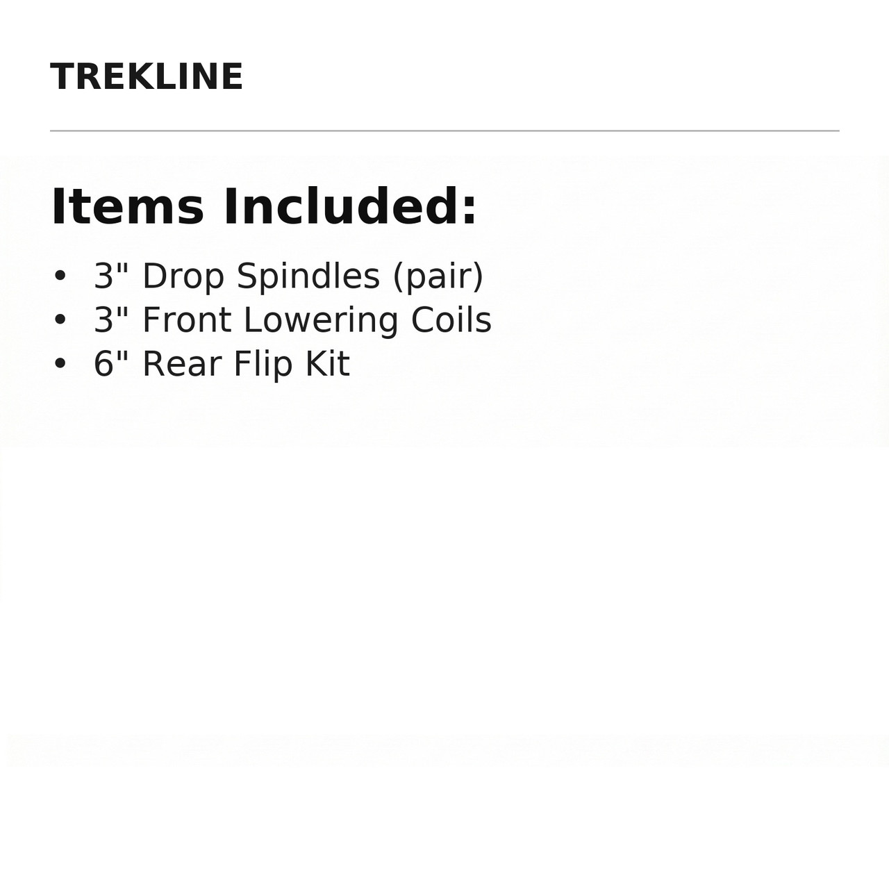 Items Included: