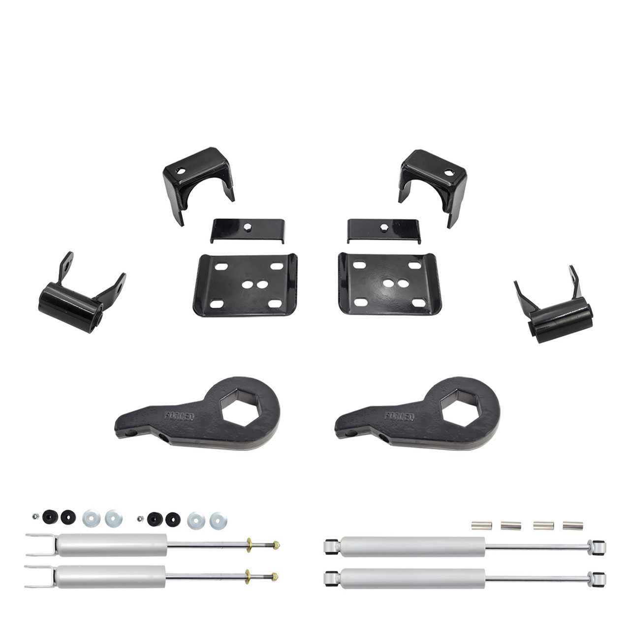 3"/5" Drop Lowering Kit + Shocks FOR 99-06 Chevy Silverado GMC Sierra 1500 4WD