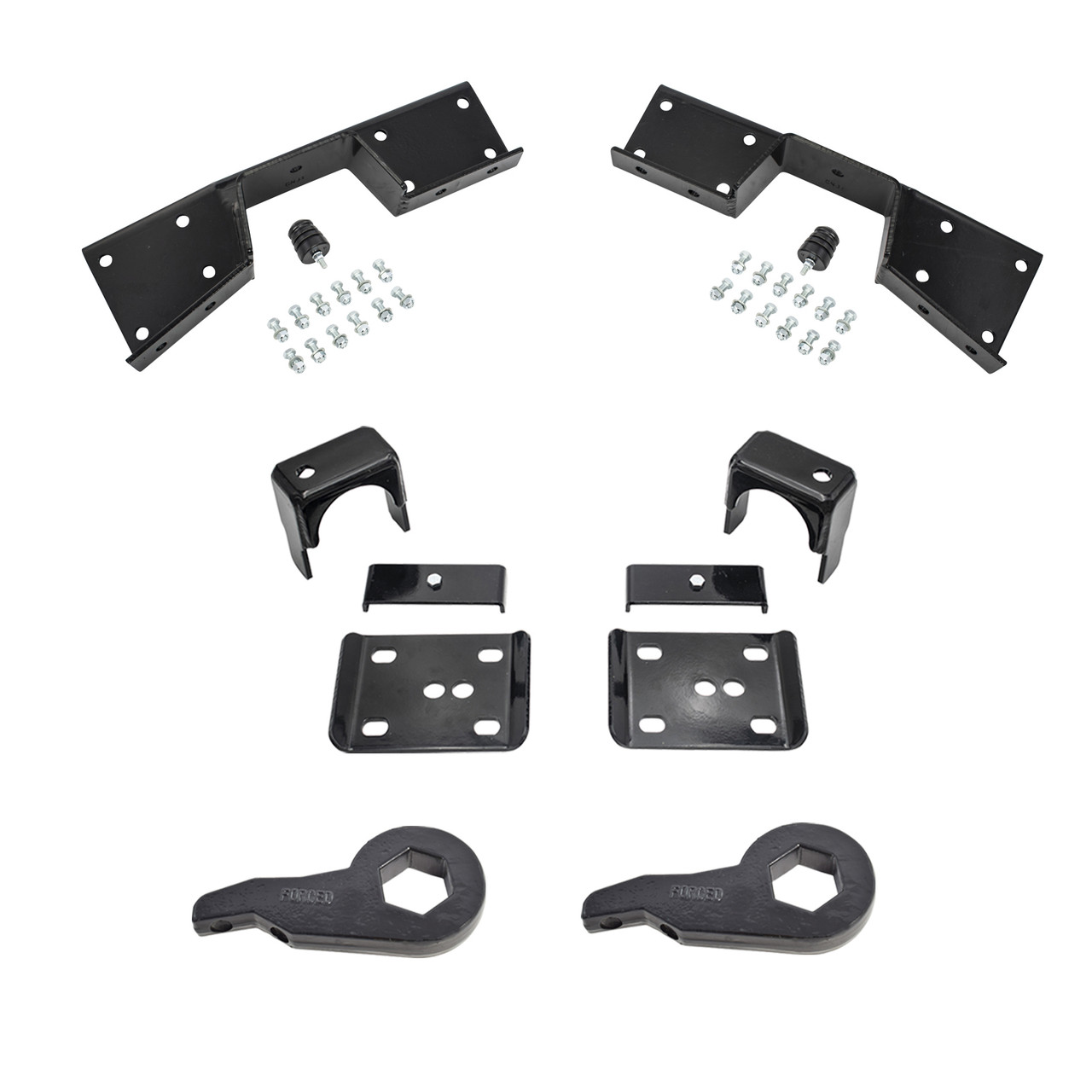 3"/6" Drop Lowering Kit + C-Notch FOR 01-06 Chevy Silverado GMC Sierra 1500 4WD