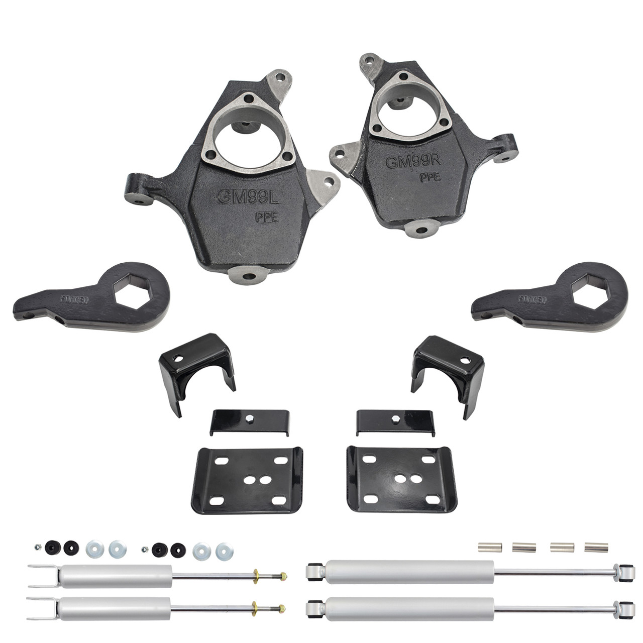 5"/6" Drop Lowering Kit + Shocks FOR 99-06 Chevy Silverado GMC Sierra 1500 4WD
