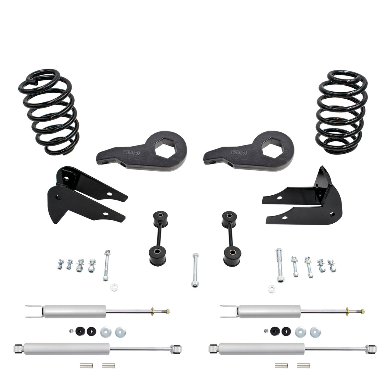 2"-3"/5" 00-06 GM SUV Drop Kit - Torsion Keys | RearK+F/R Shocks