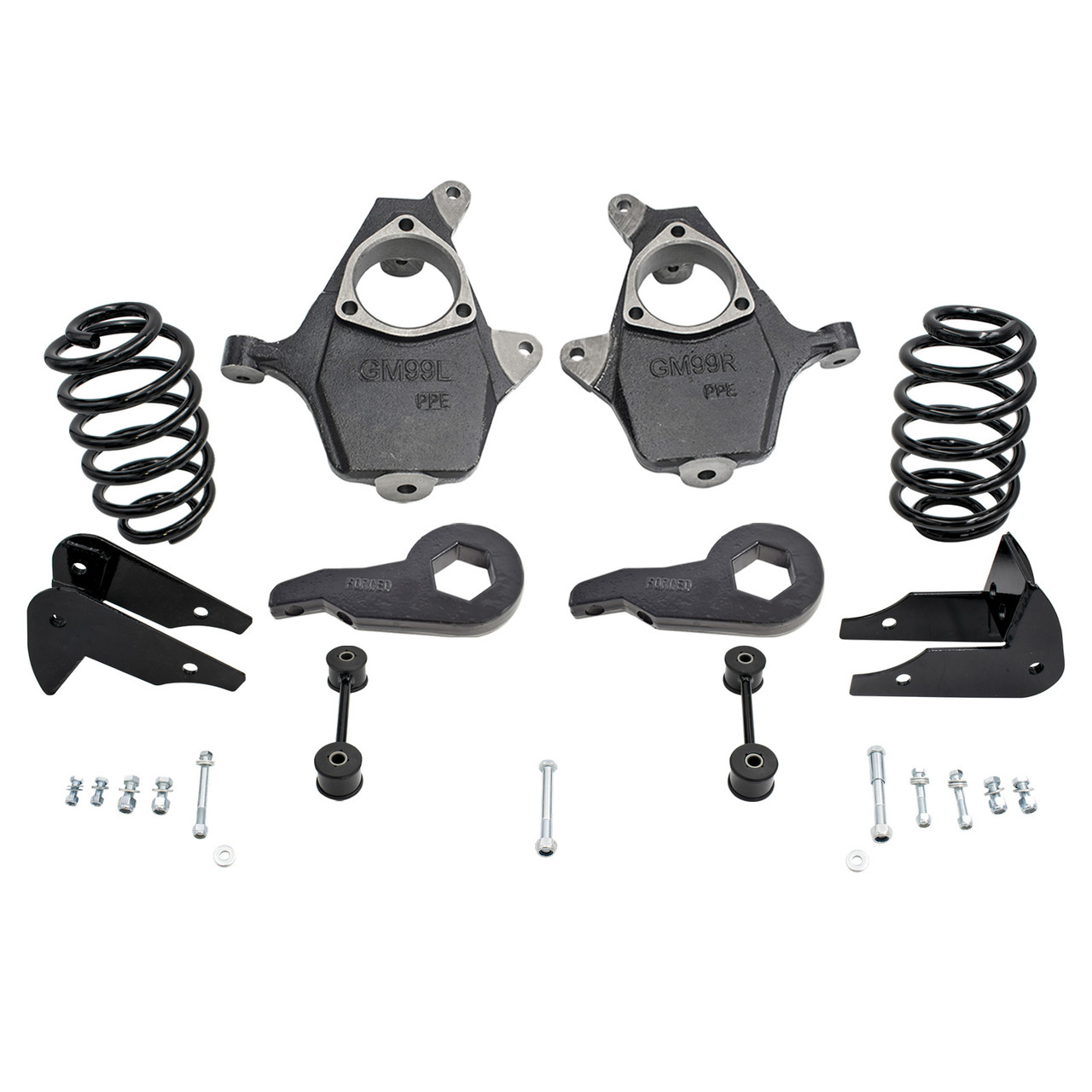 4"/6" 00-06 GM SUV Drop Kit - Spindles+Keys | RearK