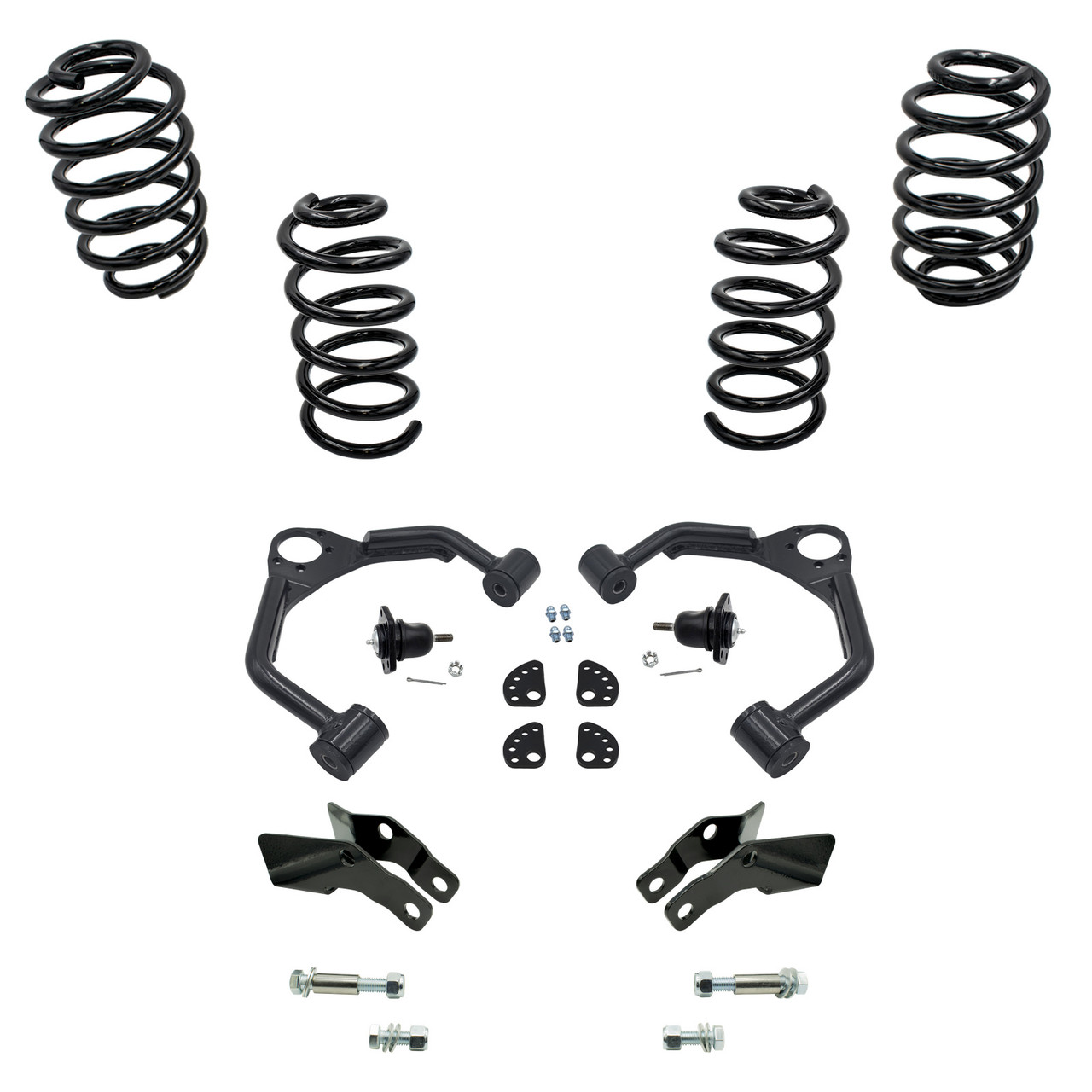 3/4 07-14 GM SUV Coil Drop Kit + Upper Arms + Extenders