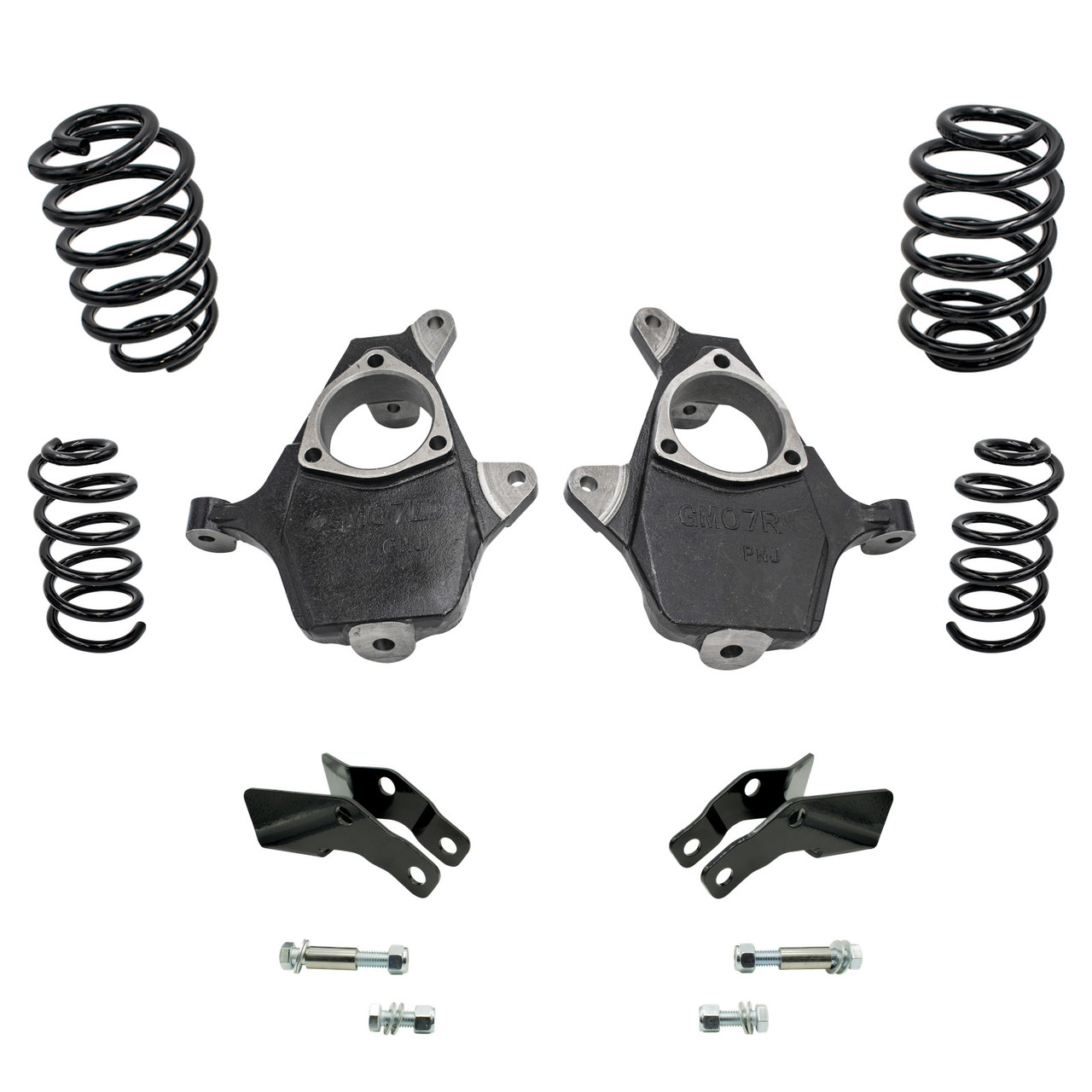 4/4 07-14 GM SUV Spindle + Coil Drop Kit + Extenders