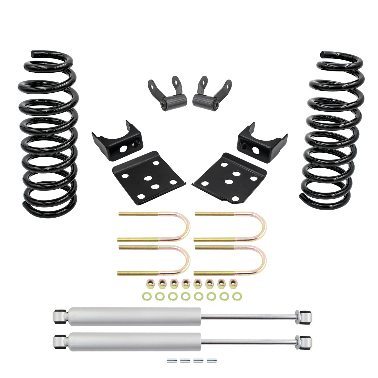 3/5 Lowering Kit for 2009-2014 Ford F-150 V6 2WD - Coils + Rear Shocks