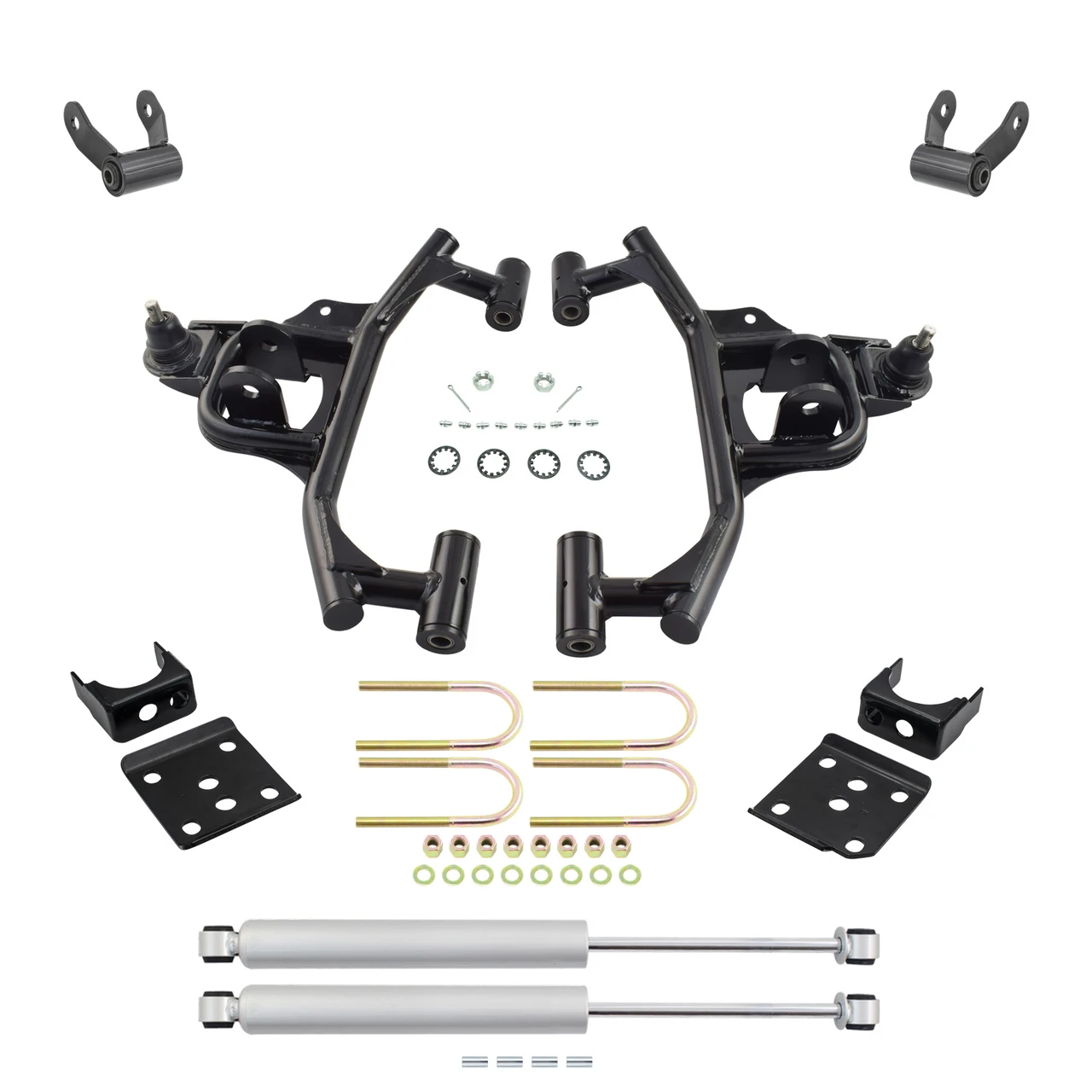 3/5 Lowering Kit for 2009-2014 Ford F-150 2WD - Control Arms + Rear Shocks