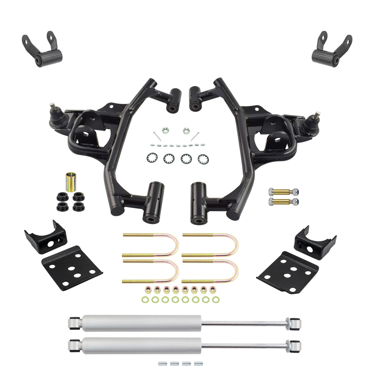 3/5 Lowering Kit for 2015-2020 Ford F-150 2WD - Control Arms + Rear Shocks