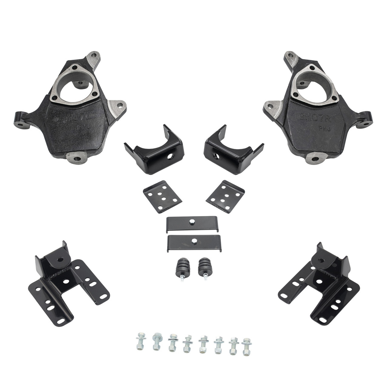 2014-2016 Silverado / Sierra 1500 2/5-6 Lowering Kit - Spindles - Cast Steel Arms