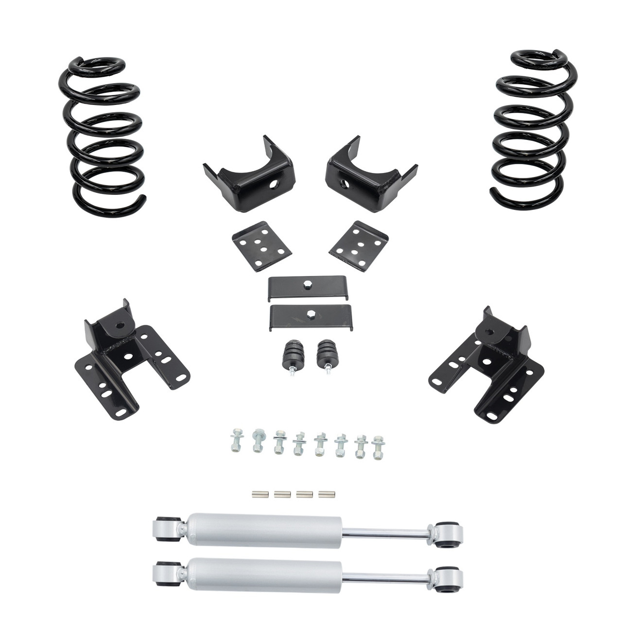 2014-2016 Silverado / Sierra 1500 V6 2/5-6 Lowering Kit - Coils + Rear Shocks