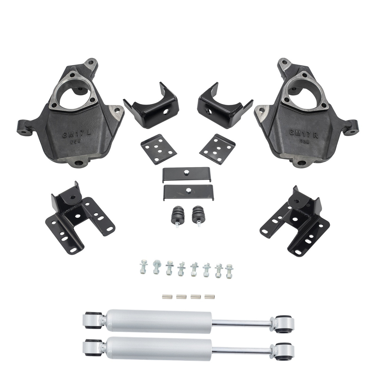 Trekline 2014-2018 Silverado/Sierra 1500 2/5-6 Spindle Kit Shocks; 2019 LD/Limited DC 5.3L V8 only