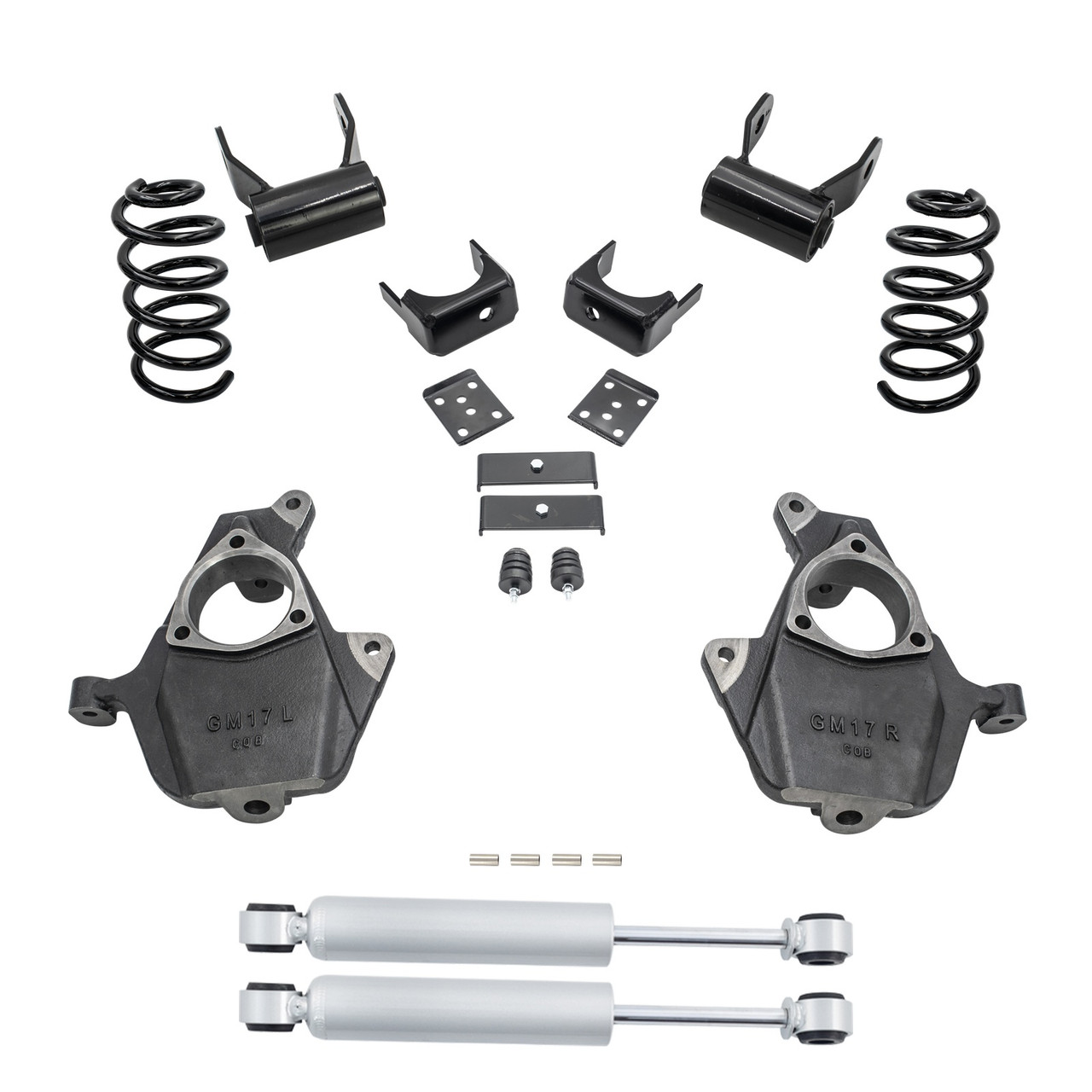 Trekline 2014-2018 Silverado/Sierra 1500 V8 3/6 Spindle/Coil Kit Shocks; 2019 LD/Limited DC 5.3L V8