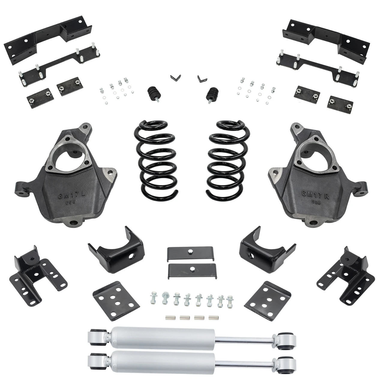 Trekline 2014-2018 Silverado/Sierra 1500 V8 4/5-6 Spindle/Coil Kit Shocks C-Notch; 2019 LD/Limited D
