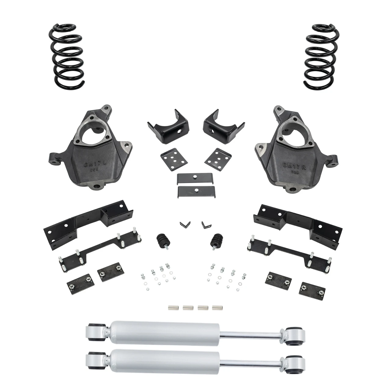 Trekline 2014-2018 Silverado/Sierra 1500 V6 4/7 Spindle/Coil Kit Shocks C-Notch