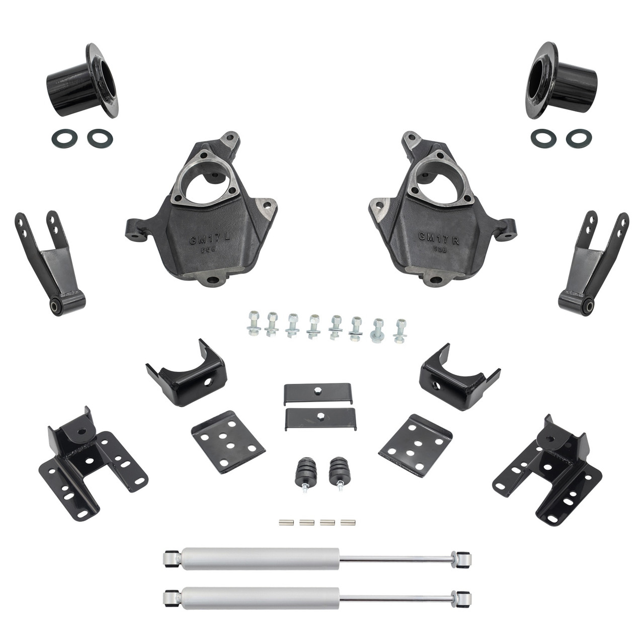 Trekline 2014-2018 Silverado/Sierra 1500 3-4/3-4 Spindle/Relocator Kit Shocks; 2019 LD/Limited DC 5.