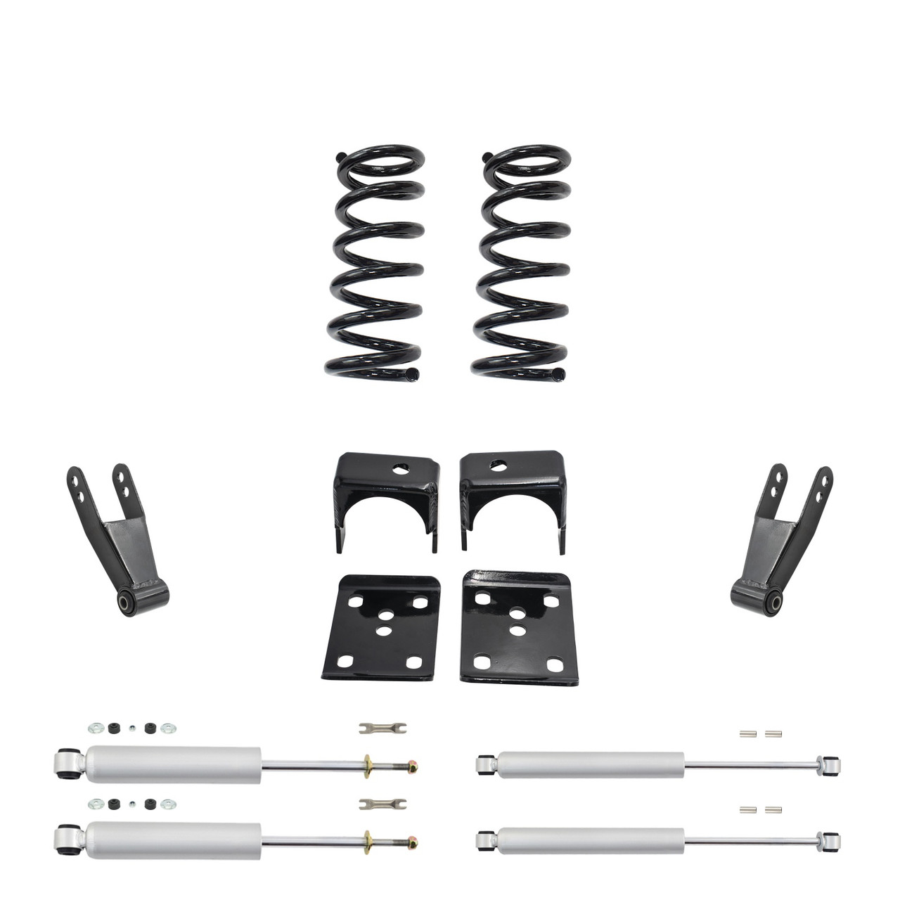Trekline 2/4-5 Coil Lowering Kit for 2002-2008 Dodge Ram 1500 2WD V6 + Shocks