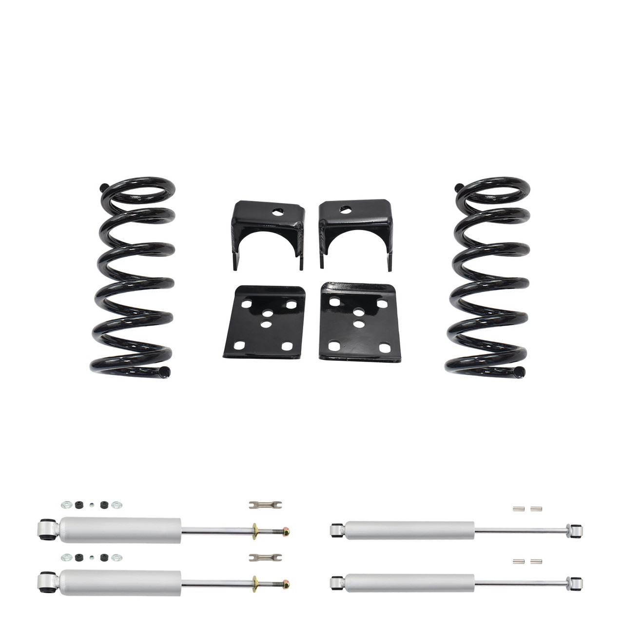 Trekline 3/6 Coil Lowering Kit for 2002-2008 Dodge Ram 1500 2WD V6 + Shocks