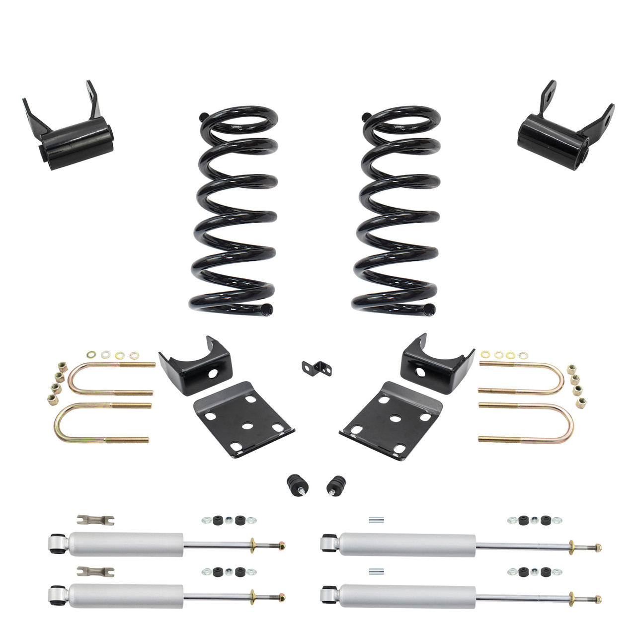 Trekline 3/5 Coils Lowering Kit for 1997-2003 Ford F-150 2WD V8 + Shocks
