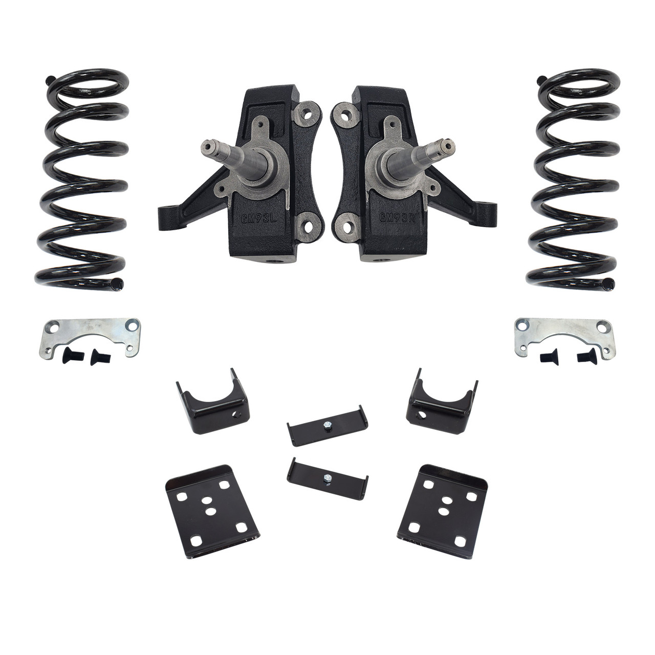 Trekline 3/6 NTW Spindle + Coil Drop Kit — Tahoe 95-99 / Yukon 95-97 2-Door 2WD V8