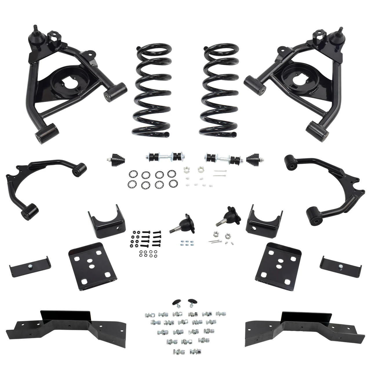 Trekline 4/6 Control Arm + Coil Drop Kit — Tahoe 95-99 / Yukon 95-97 2-Door 2WD V8 + C-Notch
