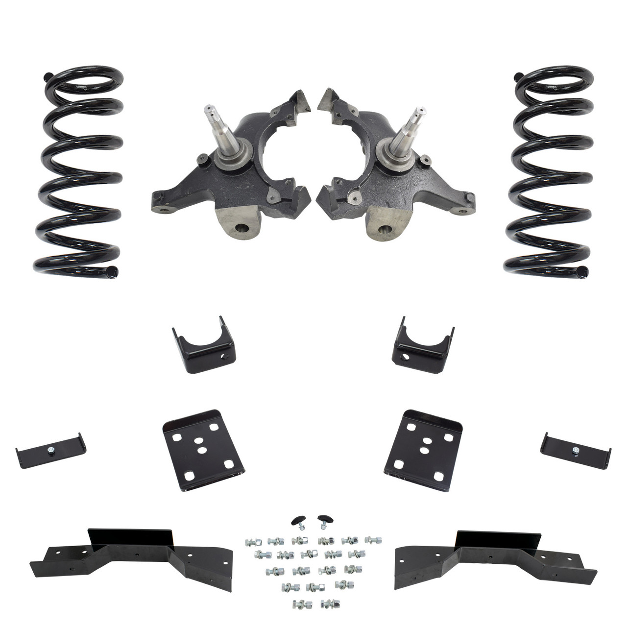 Trekline 5/6 Spindle + Coil Drop Kit — Tahoe 95-99 / Yukon 95-97 2-Door 2WD V8 + C-Notch