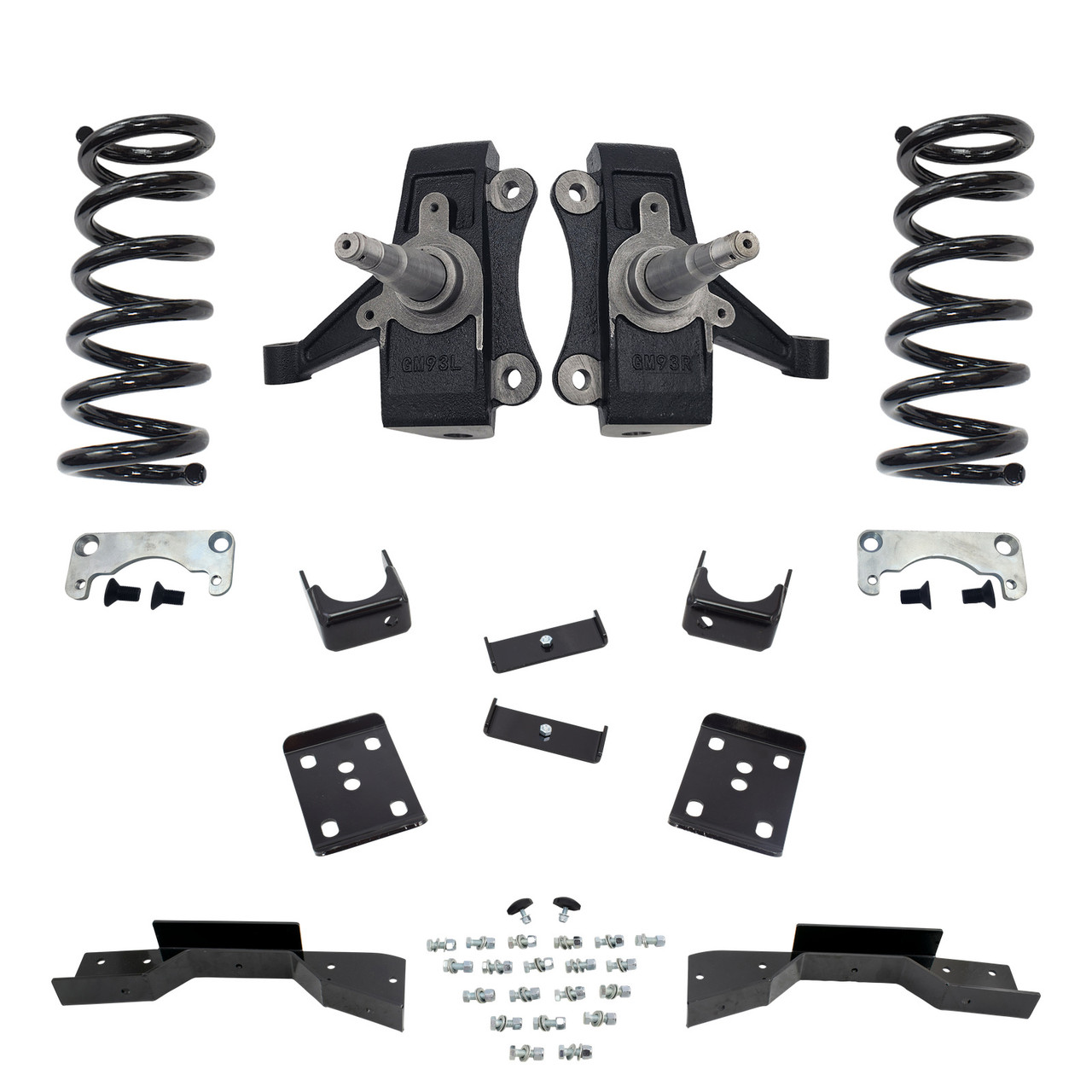 Trekline 5/6 NTW Spindle + Coil Drop Kit — Tahoe 95-99 / Yukon 95-97 2-Door 2WD V8 + C-Notch