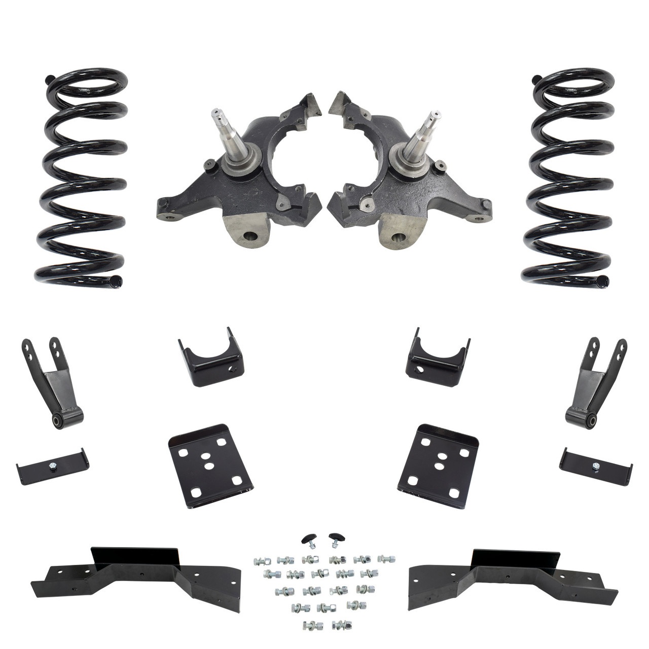 Trekline 5/7–8 Spindle + Coil Drop Kit — Tahoe 95-99 / Yukon 95-97 2-Door 2WD V8 + C-Notch