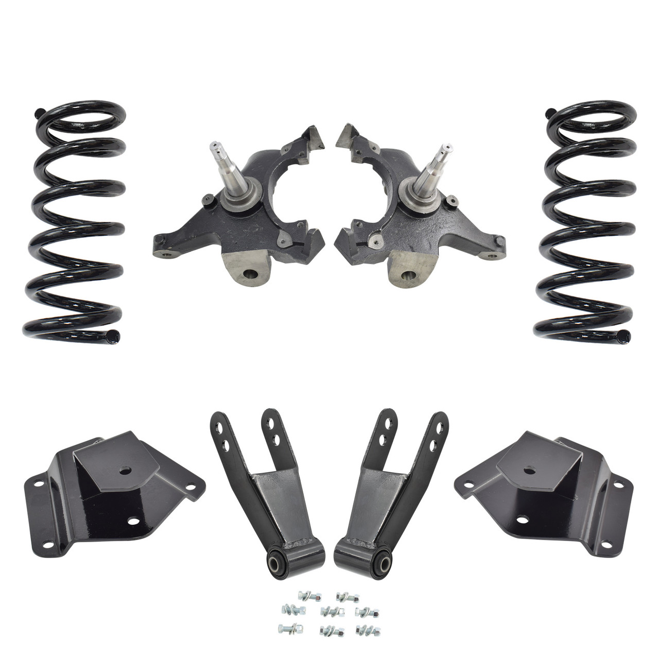Trekline 3/3–4 Drop spindles and coils Drop Kit — 95-99 Tahoe Yukon 4-Door 2WD V8