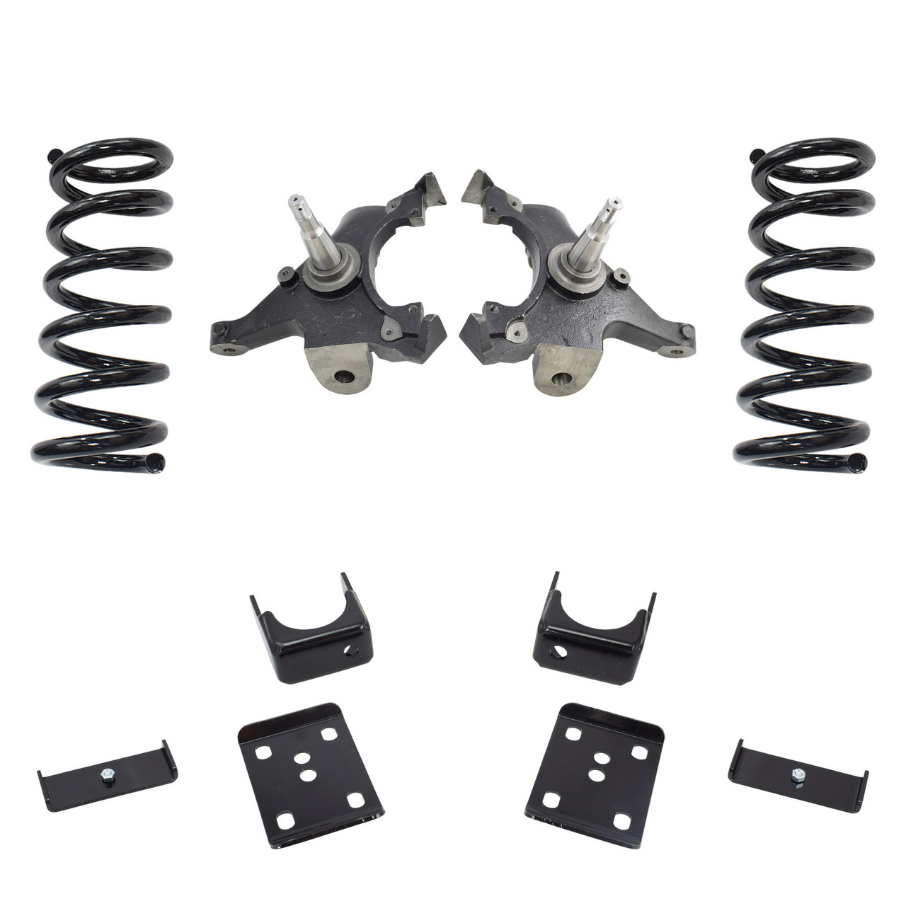 Trekline 4/6 Drop spindles and coils Drop Kit — 95-99 Tahoe Yukon 4-Door 2WD V8