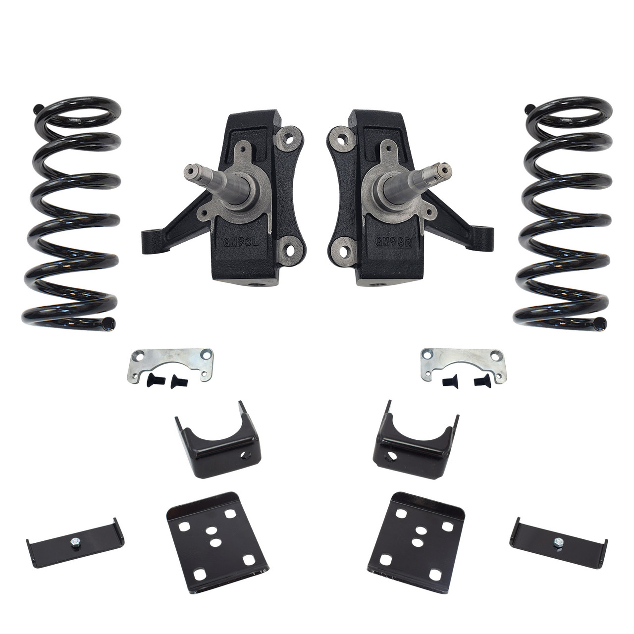 Trekline 4/6 Drop spindles and coils Drop Kit — 95-99 Tahoe Yukon 4-Door 2WD V8