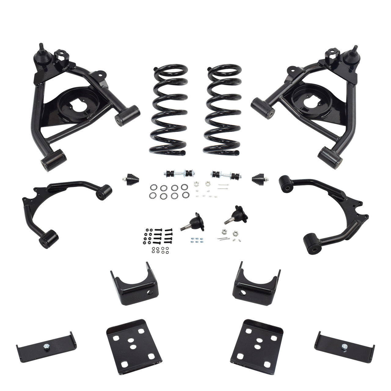 Trekline 4/6 Drop control arms and coils Drop Kit — 95-99 Tahoe Yukon 4-Door 2WD V8