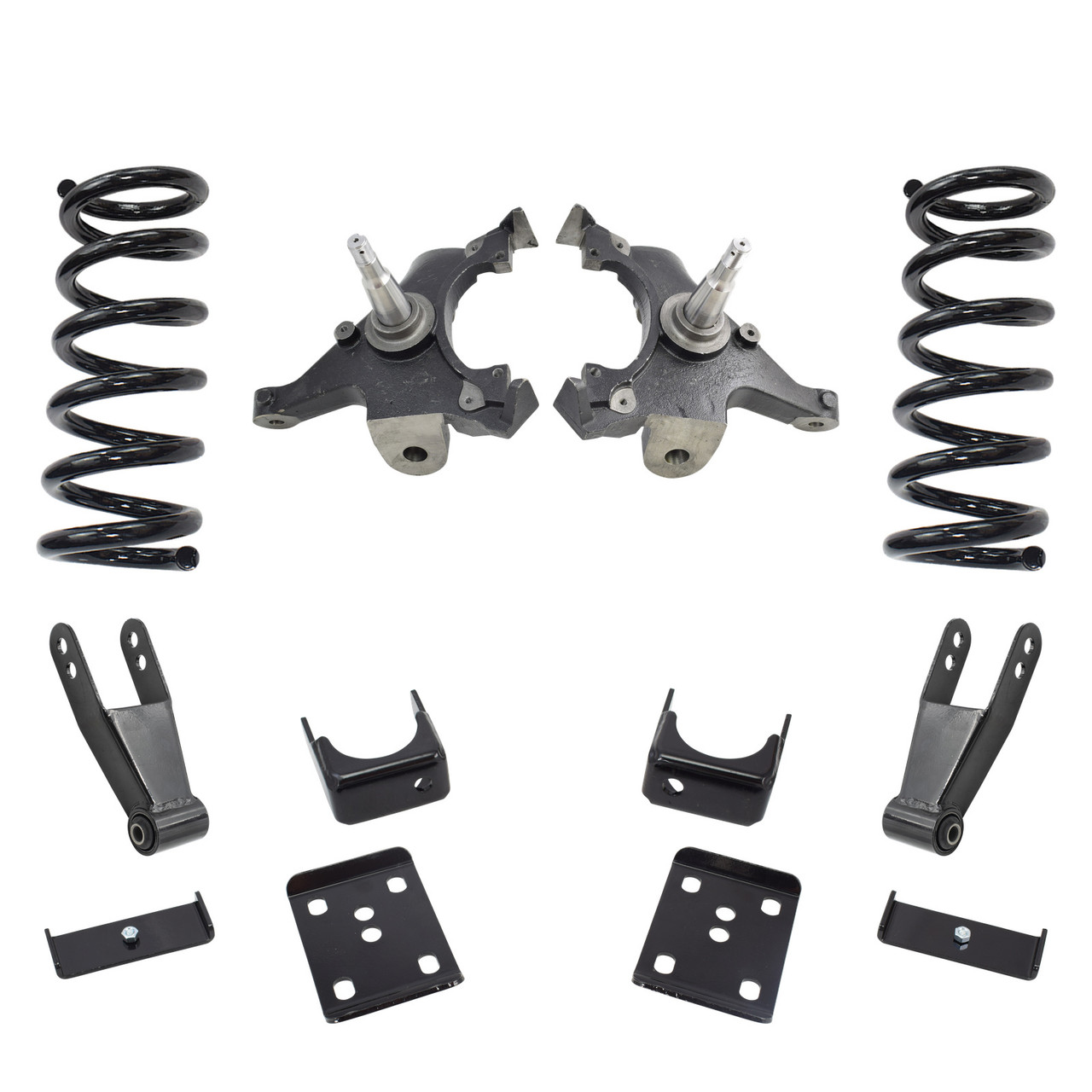 Trekline 4/7–8 Drop spindles and coils Drop Kit — 95-99 Tahoe Yukon 4-Door 2WD V8