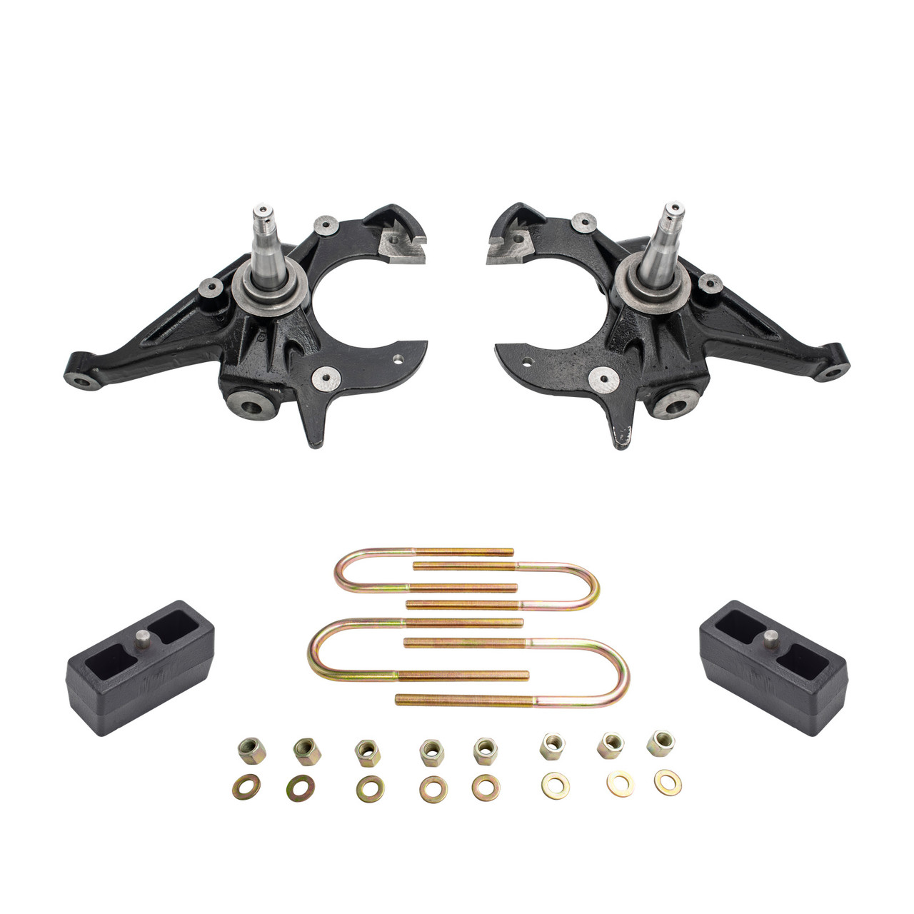 2/3 Spindles Lowering Kit for 1982–2003 Chevy S10 GMC S15 Sonoma 2WD I4/V6
