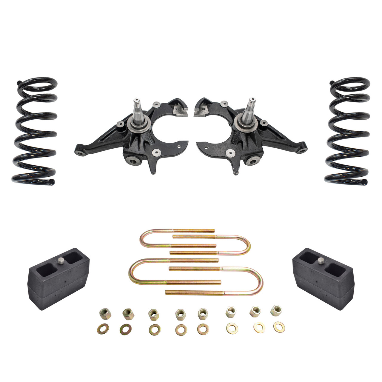 3/4 Spindles + coils Lowering Kit for 1982–2003 Chevy S10 GMC S15 Sonoma 2WD V6