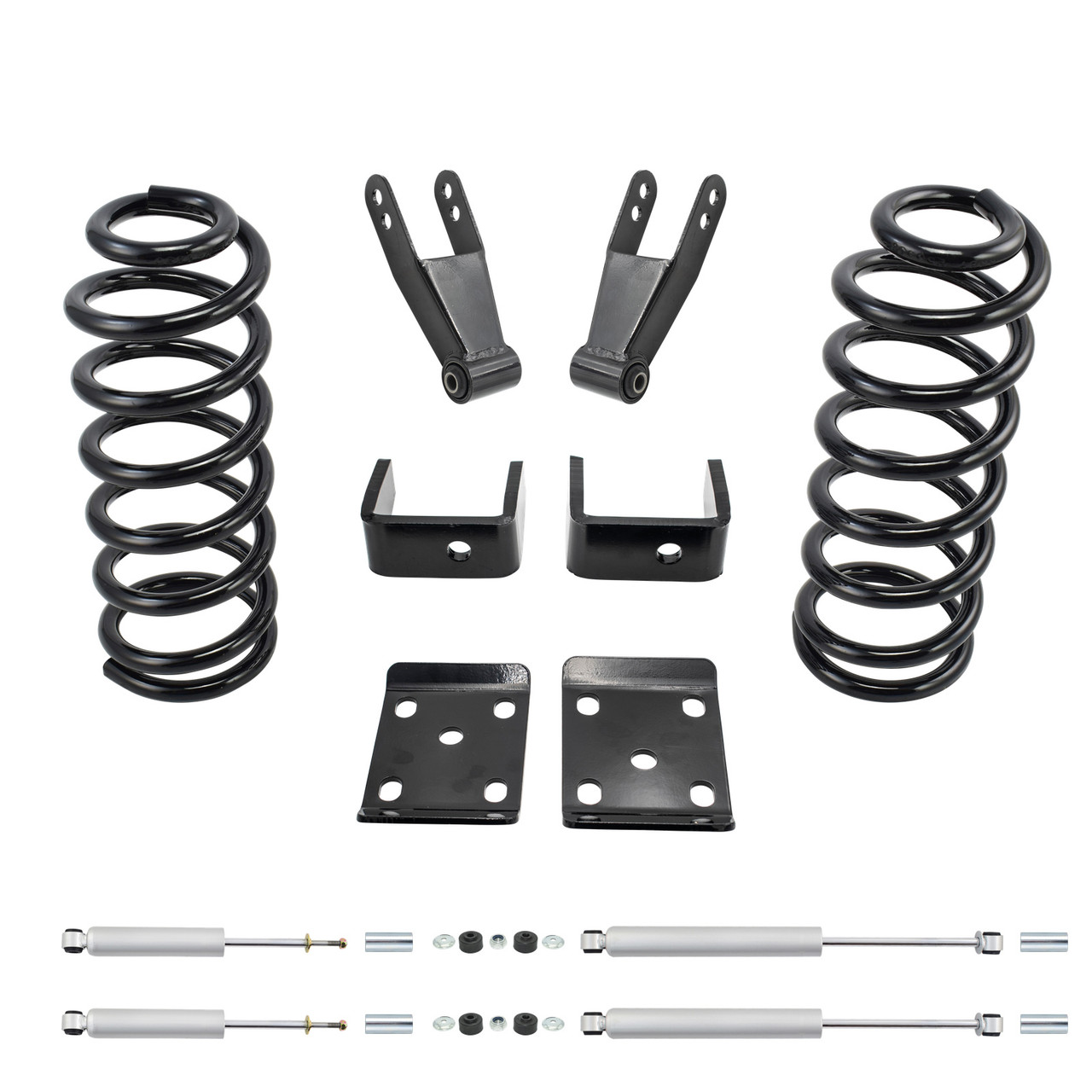 2/3-4 Lowering Kit for 1994-1997 Mazda B2300 2WD 4-Cylinder - Coils / Flip Kit / Shackles / Shocks
