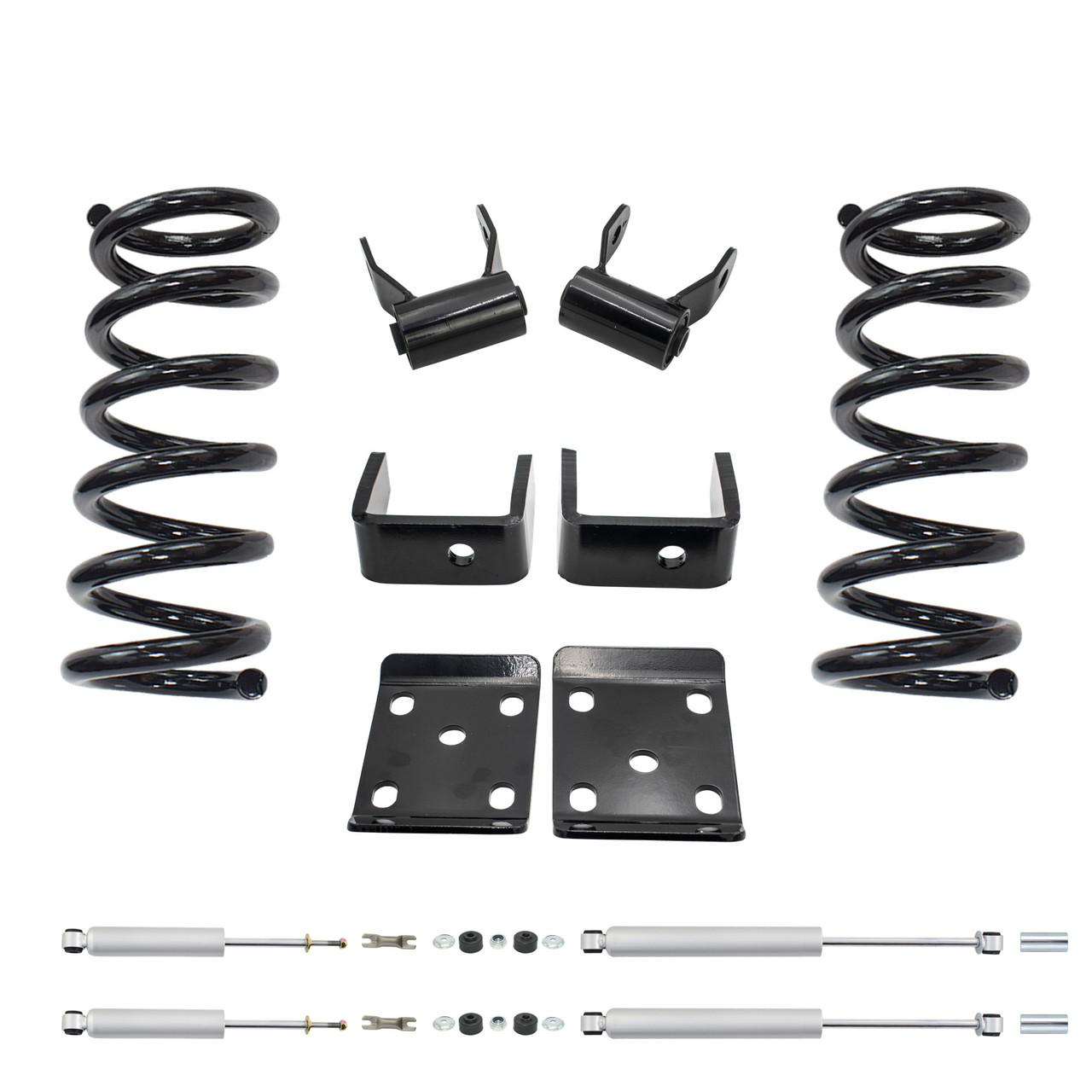 3/6 Lowering Kit for 1998-2009 Mazda B-Series 2WD SPR 2/A/C/J - Coils / Flip Kit / Shackles / Shocks