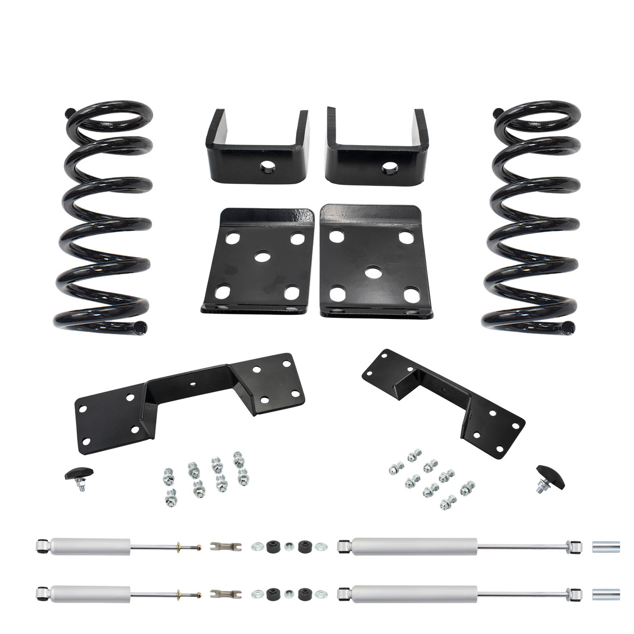 3/5 Lowering Kit for 1998-2009 Mazda B-Series 2WD SPR D/E - Coils / Flip Kit / Shocks / C-Notch