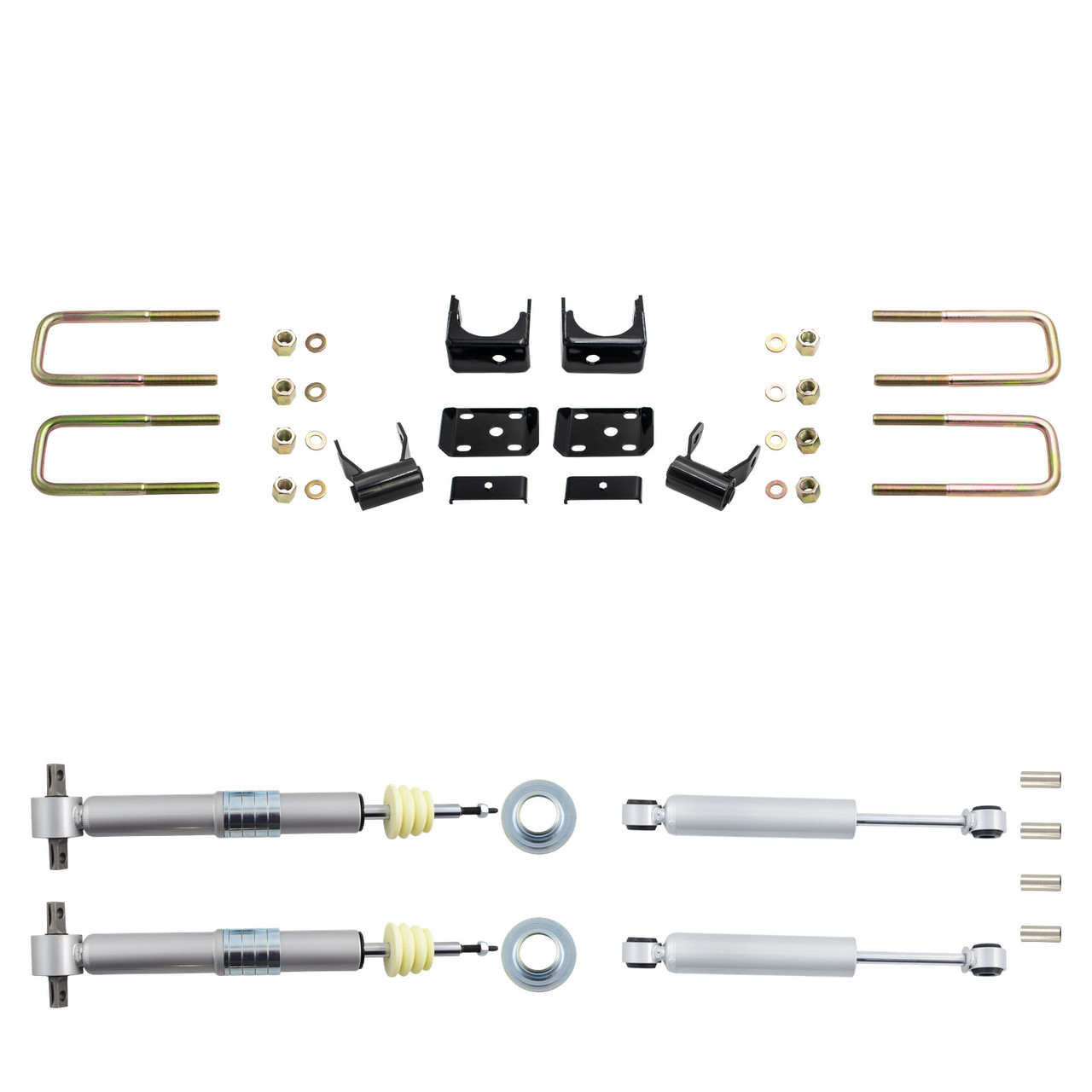 3/6 Lowering Kit for 2019-2026 Chevrolet Silverado / GMC Sierra 1500 2WD - Adjustable Struts with Re