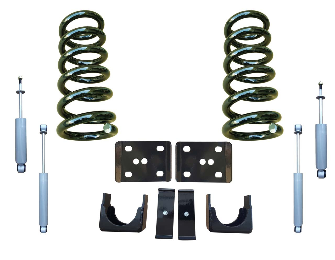 99-06 Chevrolet Silverado 3/6 Drop Kit Coil Springs and Drop Shocks