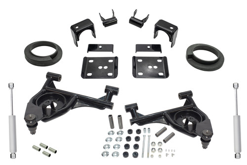 99 - 06 Silverado / Sierra 1500 3" / 5" Control Arms (Lower Arms) Drop Kit + Rear Shocks