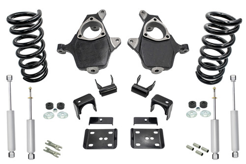 99 - 06 Silverado / Sierra 1500 (V8)  3" / 5" Spindle Coil Drop Kit + Shocks