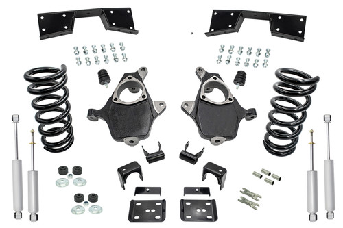 1999 - 2000 Silverado / Sierra 1500 (V6)  3" / 5" Spindle Coil Drop Kit + Shocks Notch