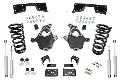 1999 - 2000 Silverado / Sierra 1500 (V6)  3" / 6" Spindle Coil Drop Kit + Shocks Notch